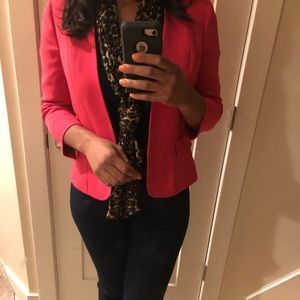 Pink Kasper blazer with 3/4 sleeve